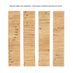 Specchio Rahfy Rettangolare Ondulato in Rattan Naturale 24"X36"