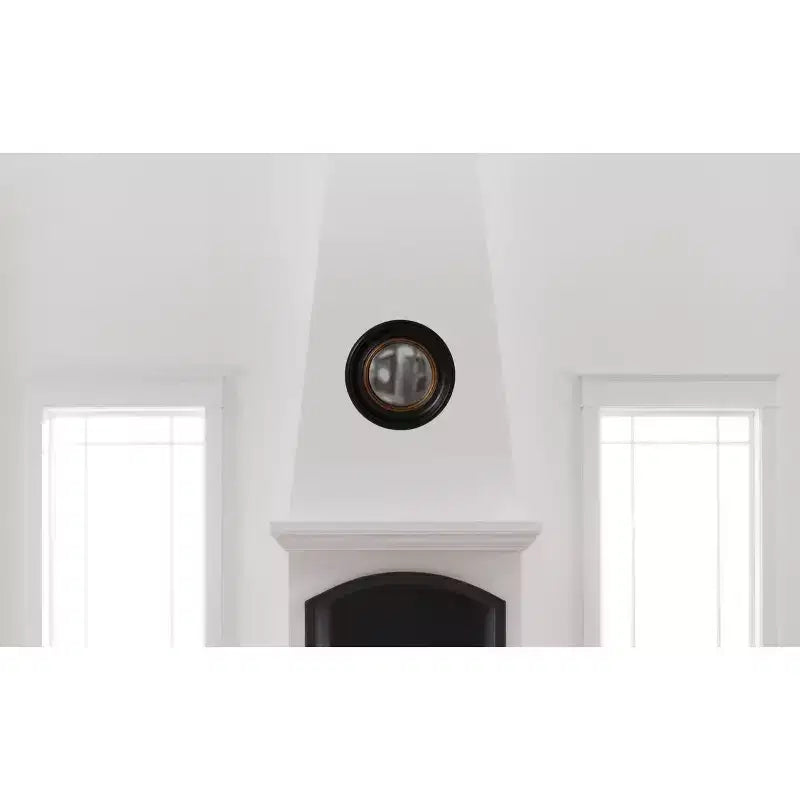 Specchio da parete decorativo rotondo Albert Nero/Oro