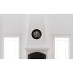 Specchio da parete decorativo rotondo Albert Nero/Oro