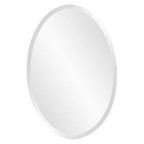 Howard Elliott Oval Decorative Wall Mirror : Modern No Frame, Wall Mount, 36x24 inches