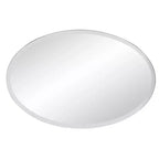 Specchio Decorativo Ovale da Parete, Moderno Senza Cornice, Montaggio a Parete, 36x24 pollici