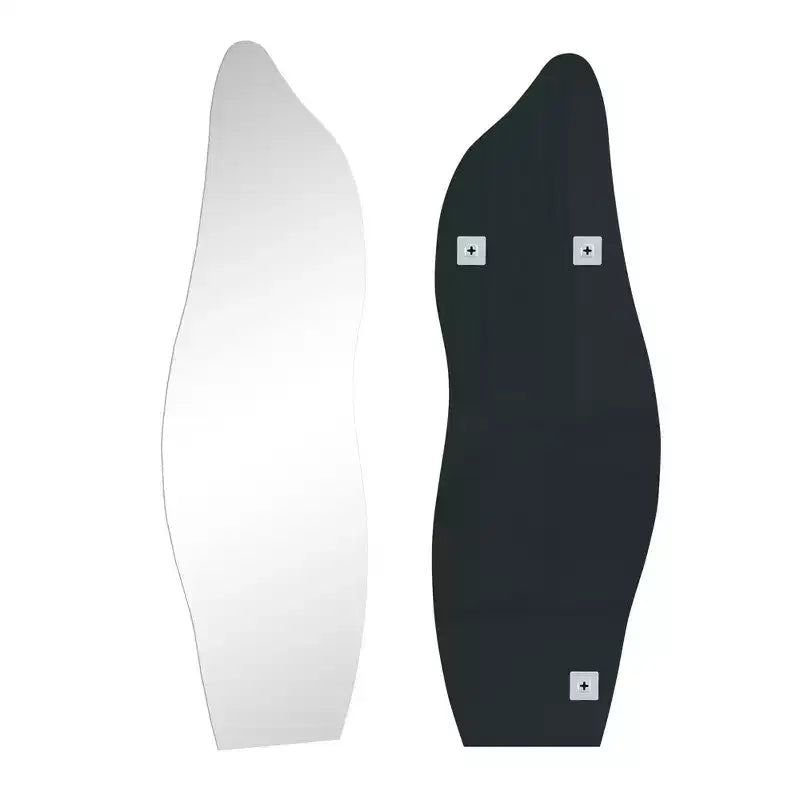 Specchio irregolare a figura intera 64x21, specchio HD senza cornice a forma di nuvola da parete, specchio ondulato a figura intera per camera da letto e soggiorno con vetro temperato