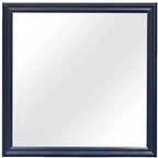 HomeRoots 38 Blue Square Wood Framed Accent Mirror