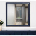 Specchio decorativo quadrato con cornice in legno 38 Blue
