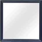 Specchio decorativo quadrato con cornice in legno 38 Blue