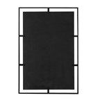 32 Specchio decorativo anticato con cornice in ferro nero