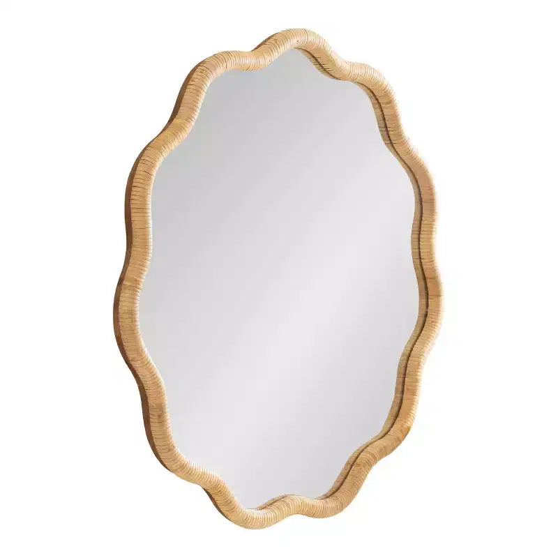 Kate and Laurel Rahfy Scallop Framed Wall Mirror