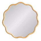 Specchio da parete con cornice a conchiglia Rahfy