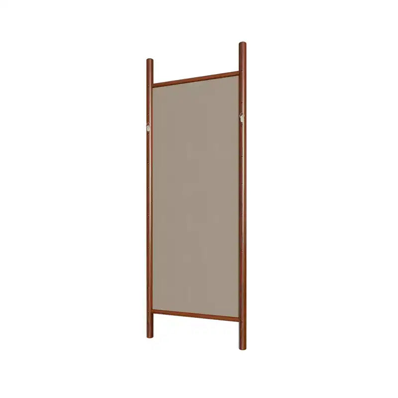 Specchio con cornice in legno massello a pioli, 61 cm L x 160 cm H, marrone
