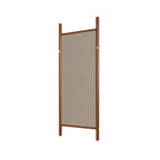 Specchio con cornice in legno massello a pioli, 61 cm L x 160 cm H, marrone