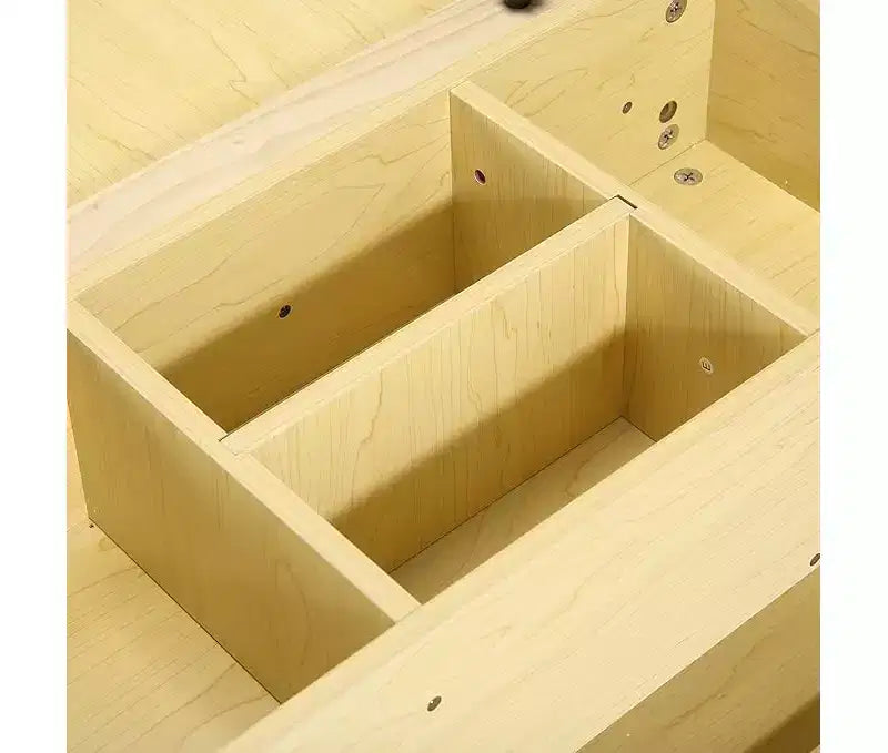 Set Scrivania e Sedia per Bambini, Scrivania d'Arte in Legno con Rotolo di Carta, Vasetti per Colori e Scaffali, Tavolo per Attività Creative 2 in 1 per Disegnare, Dipingere e Scrivere