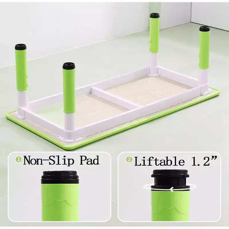 Set di Tavolo e 6 Sedie per Bambini - Scrivania Multifunzione Regolabile in Altezza, Sedie Ergonomiche, Max 136 kg, Adatto per Età 2-10, Casa, Aula