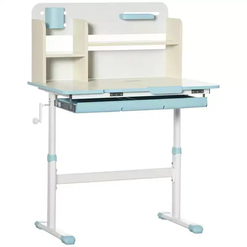 Kids Adjustable Study Desk with Tilt Top, Height Adjustable Homework Art Desk for Ages 3-12