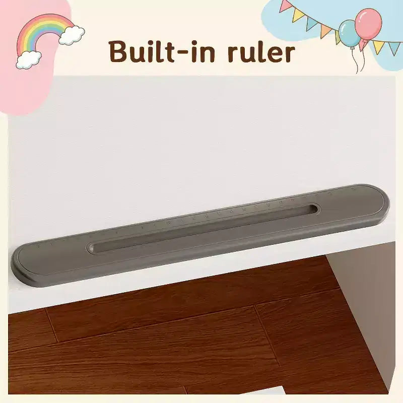 Set scrivania e sedia per bambini in legno massello: piano regolabile inclinabile + scomparto integrato + lampada a clip, postazione di studio ergonomica per bambini