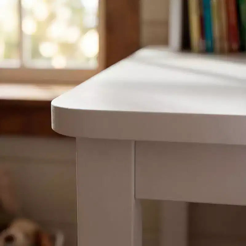 Set scrivania e sedia per bambini in legno massello: piano regolabile inclinabile + scomparto integrato + lampada a clip, postazione di studio ergonomica per bambini