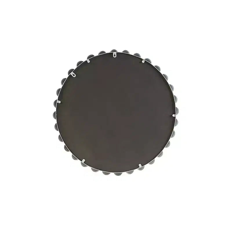Specchio da Parete Rotondo da 27 con Cornice in Metallo di Ferro, Elegante Specchio Decorativo per Bagno, Camera da Letto o Corridoio