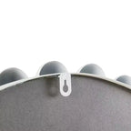 Specchio da Parete Rotondo da 27 con Cornice in Metallo di Ferro, Elegante Specchio Decorativo per Bagno, Camera da Letto o Corridoio