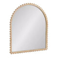 Kate and Laurel Beadbrook Arched Wall Mirror, Natural, 28x32