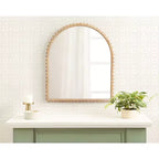 Specchio da parete ad arco Beadbrook, naturale, 28x32