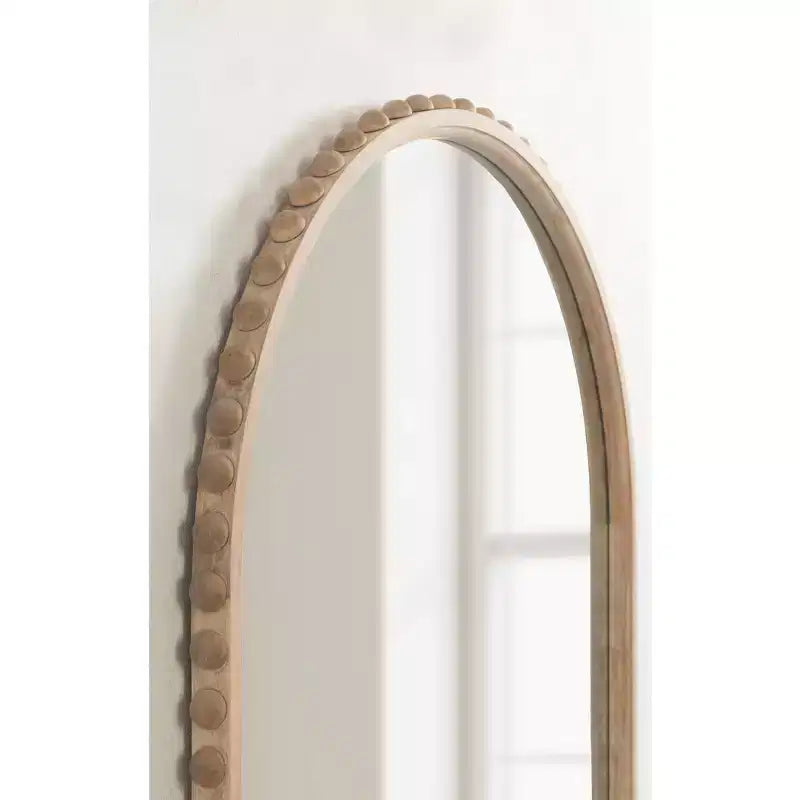 Specchio da parete ad arco Beadbrook, naturale, 28x32