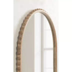 Specchio da parete ad arco Beadbrook, naturale, 28x32