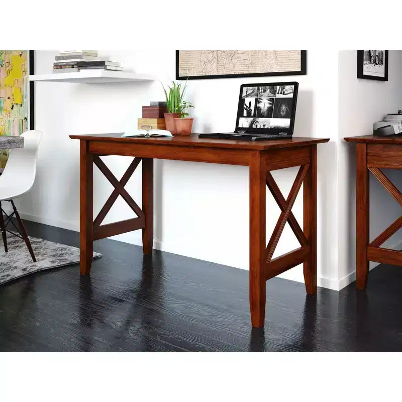 Scrivania Stile Moderno Marrone
