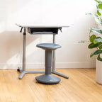 3S Mobile Open Front Desk, Sit Stand and Store, Regolabile, Arredo per aula, Grigio