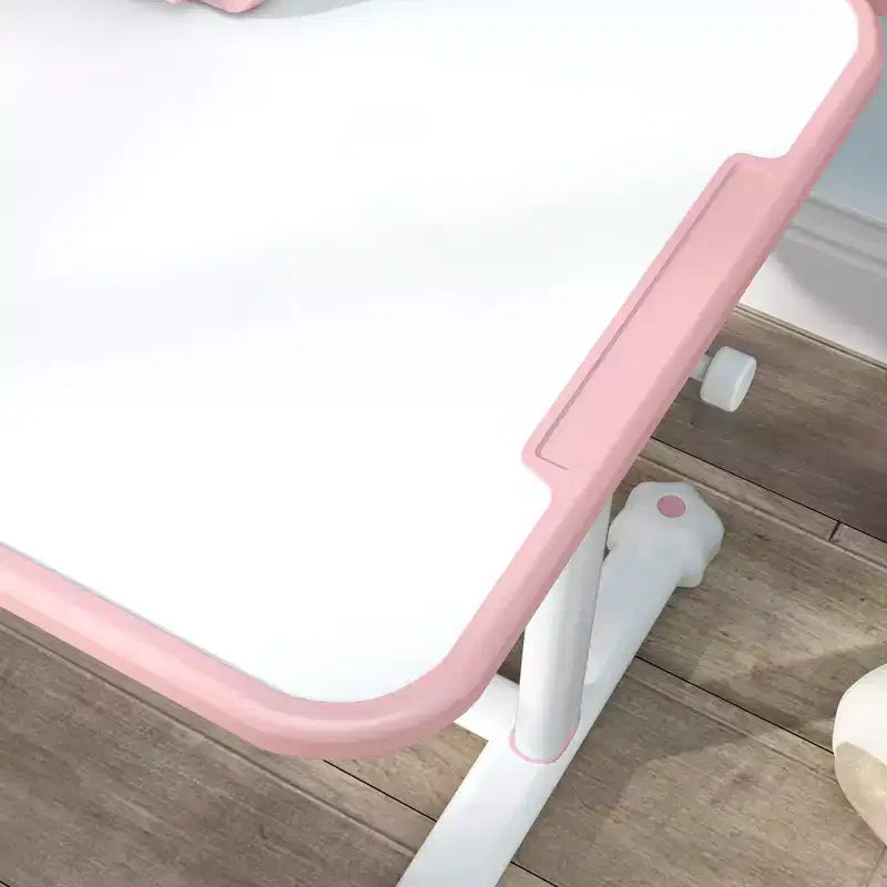Set scrivania e sedia per bambini, scrivania e sedia per bambini regolabili in altezza con piano inclinabile, cassetto portaoggetti e leggio