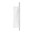 Armadietto a specchio con montaggio a superficie, senza cornice, irregolare ad arco, con bordo smussato, 19 pollici L x 24 pollici H, per uso decorativo/speciale