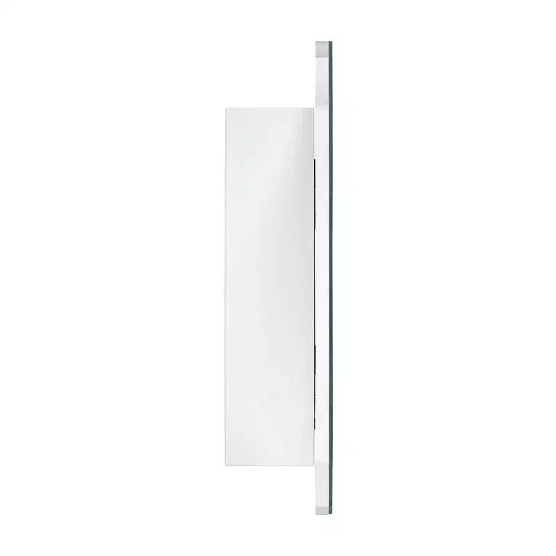 Armadietto a specchio con montaggio a superficie, senza cornice, irregolare ad arco, con bordo smussato, 19 pollici L x 24 pollici H, per uso decorativo/speciale