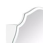 Armadietto a specchio con montaggio a superficie, senza cornice, irregolare ad arco, con bordo smussato, 19 pollici L x 24 pollici H, per uso decorativo/speciale