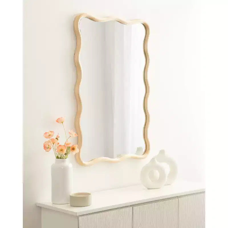 Specchio da parete rettangolare smerlato Talma 24x36