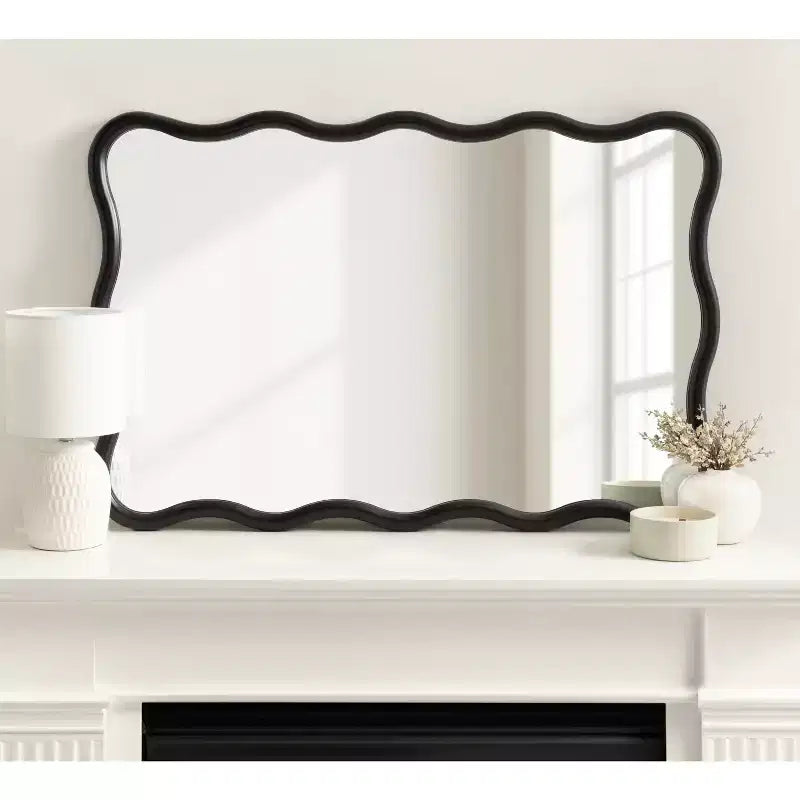 Specchio da parete rettangolare smerlato Talma 24x36