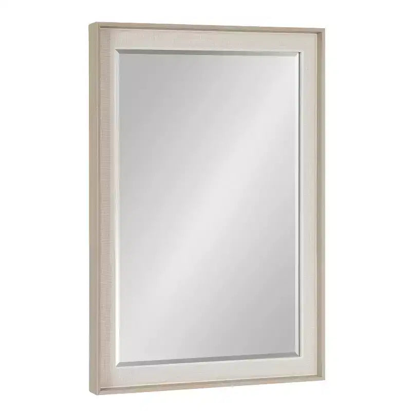 Kobert Rectangle Wall Mirror Natural - Kate & Laurel All Things Decor