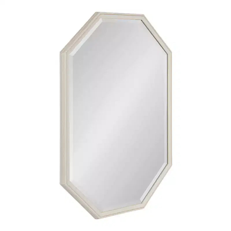 Oakhurst Octagon Wall Mirror White - Kate & Laurel All Things Decor
