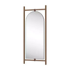 Specchio a figura intera da terra in legno massello ad arco extra-large