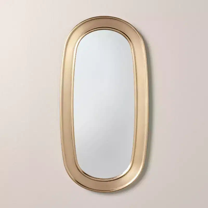 Brass Finish Oval Mirror - Hearth & Hand with Magnolia